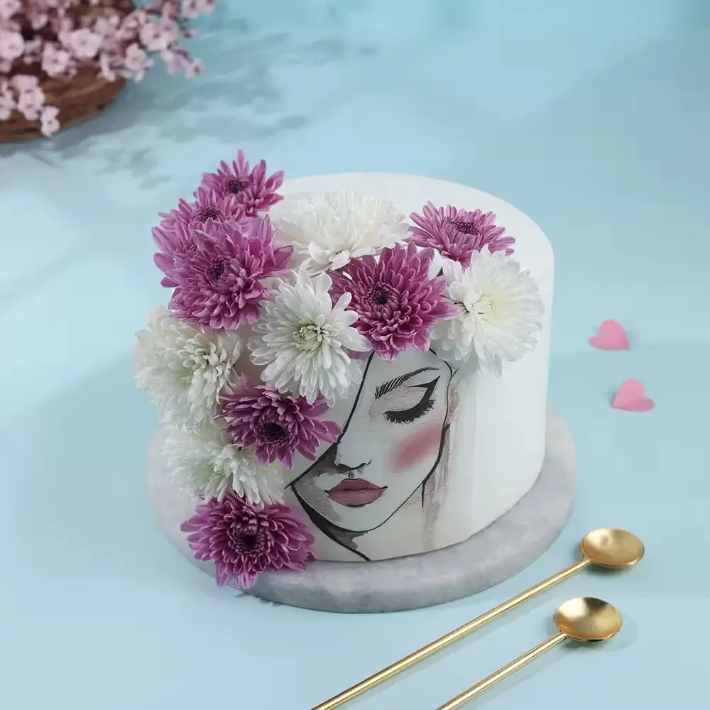 elegantwomensdaytallvanillacake9747480caA1